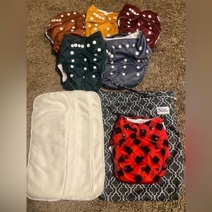 Nora’s Nursery Reusable Cloth Diapers.